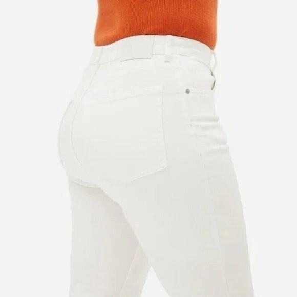 Everlane Curvy Cheeky High Rise Classic Straight Leg Jeans White Size 29 - Picture 2 of 12